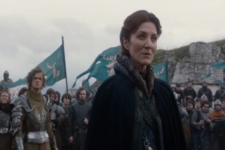 sent as an envoy
by her son Robb, Lord of Winterfell.