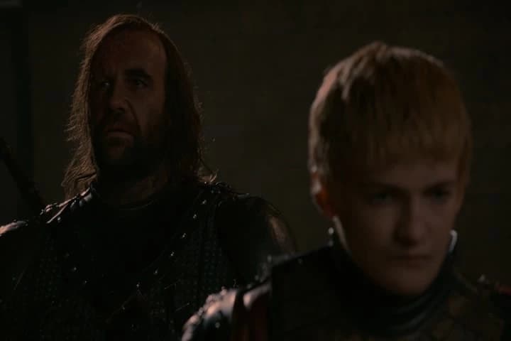 Ser Lancel, tell the Hound to tell the king
that the Hand is extremely busy.