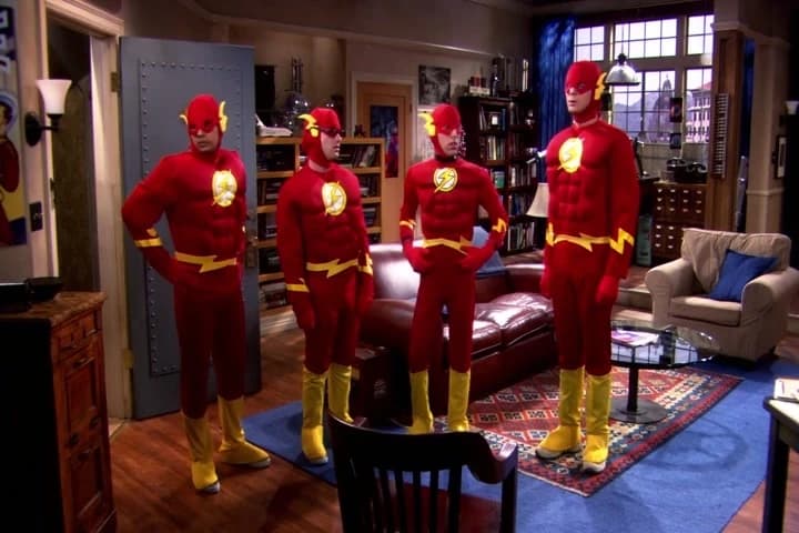 It's a boy-girl party,
this Flash runs solo.