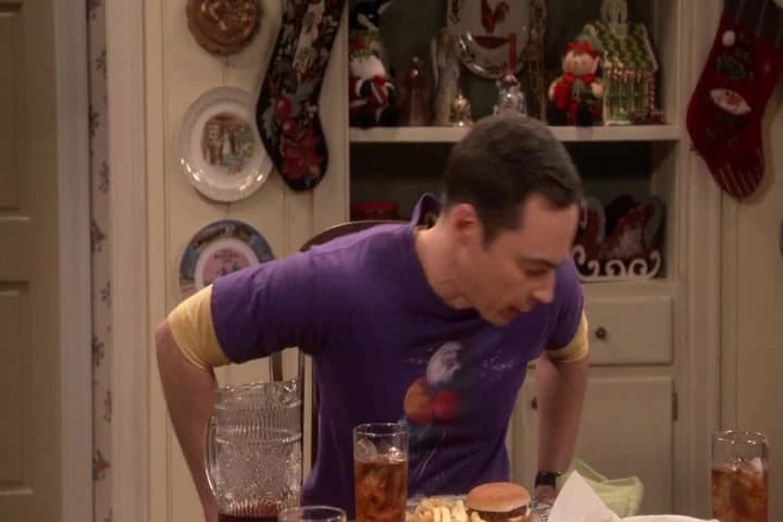 Joe may be sloppy but Sheldon's not.