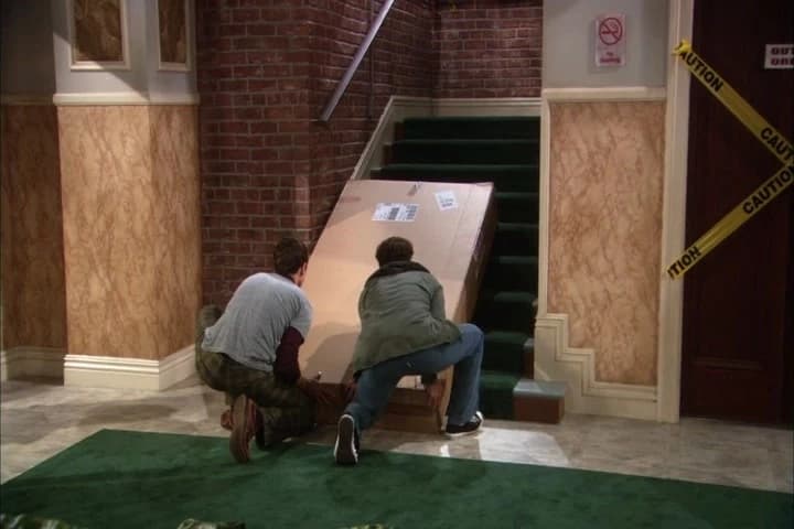 getting a piece of
furniture up the stair.