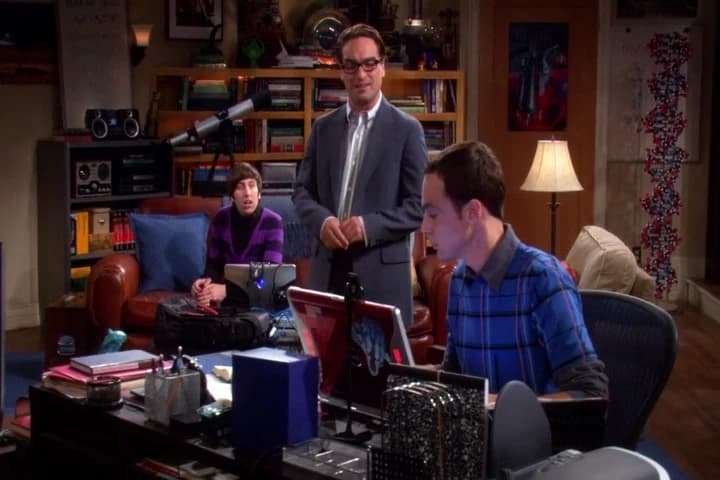 Sheldon, how could you just sit there
and let them spy on me?