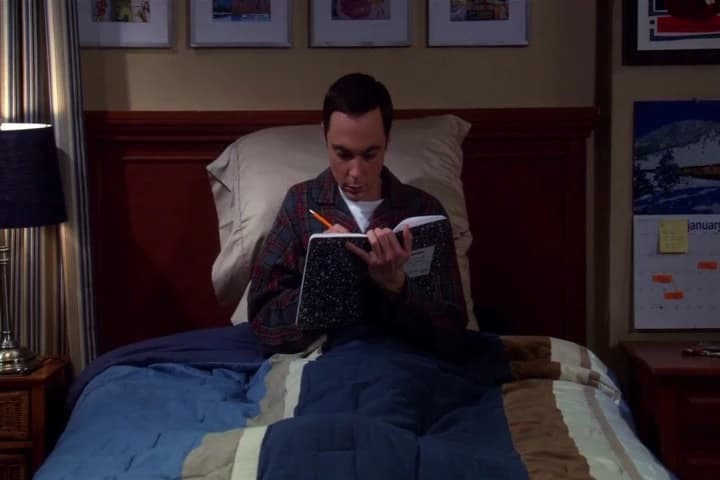 <i>Sheldon's journal.</i>