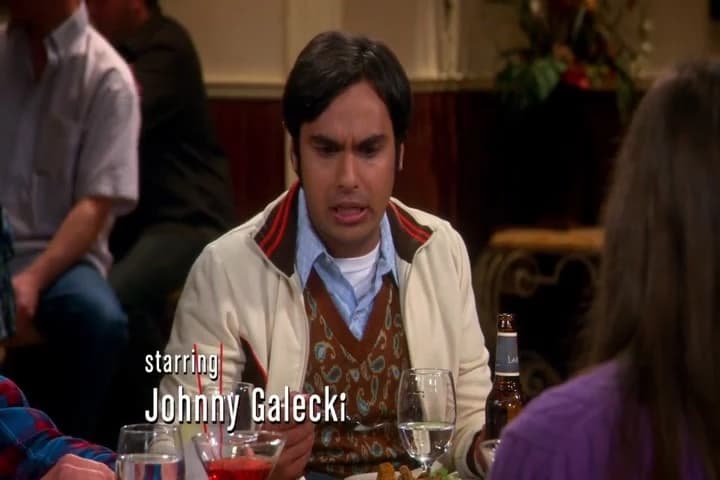 Koothrappali in the back
with the weapon of indifference,