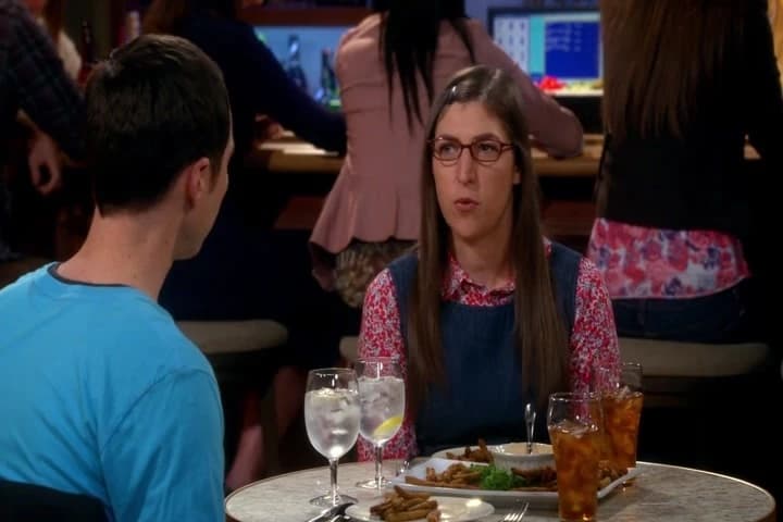 Sheldon, "Don't defecate
where you eat,"